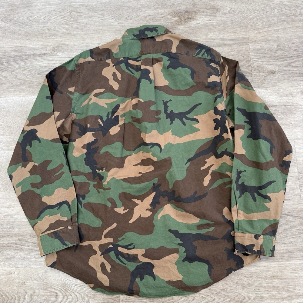 Polo Ralph Lauren Long Sleeve Classic Fit Oxford Button Down Shirt Camouflage XL - Picture 2 of 11